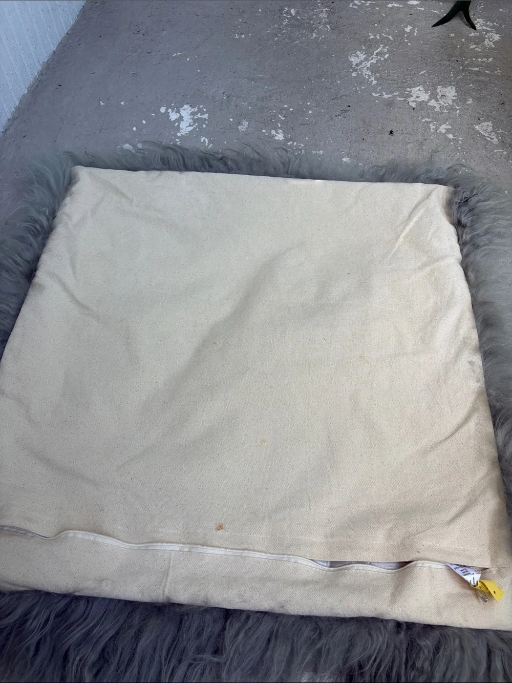 West elm Lamb fur pillow
